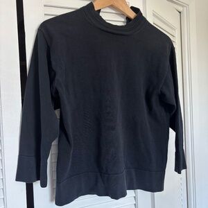 Sofie D'Hoore Black Fine Knit Sweater Pullover 3/4 Sleeve